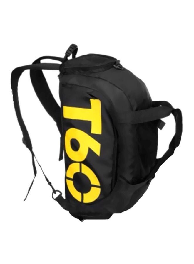 Canvas Duffle Bag Black/Yellow - Image 1