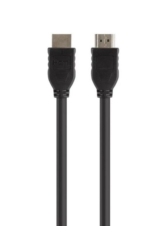 belkin High-Speed Hdmi 2.0 Cable - 3 Meters, Supports 4K Video For Ultra Hd Tv And Monitors, Male To Male, Plug And Play, For Home And Office Audio-Video Solutions Black  - Image 1