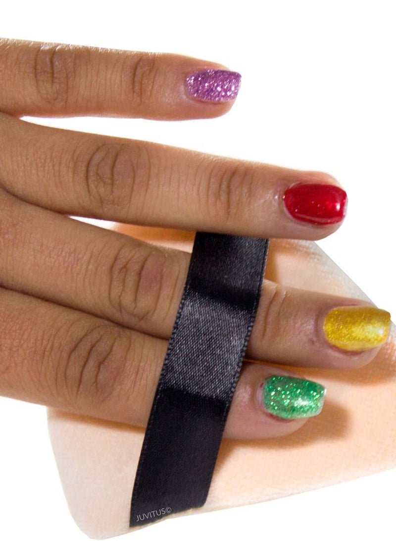 يوفيتوس مجموعة إسفنج مساحيق على شكل مثلث مكونة من 3 قطع بيج / أسود - Image 3