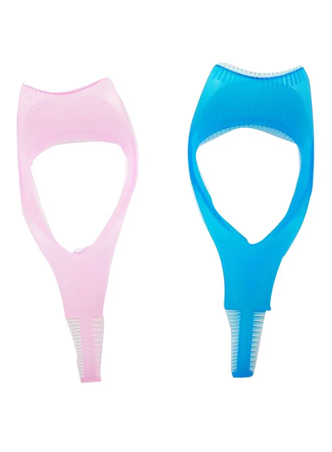 Yueton 2-Piece 3-In-1 Makeup Eyelash Tool Pink/Blue