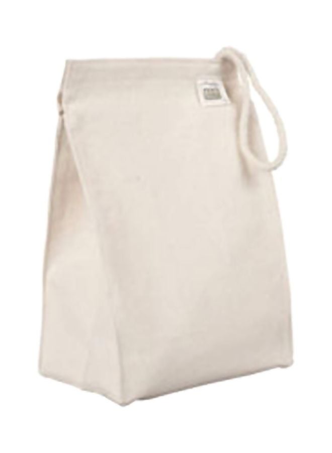 Ecobags Cotton Lunch Bag Beige 7x10.5inch 