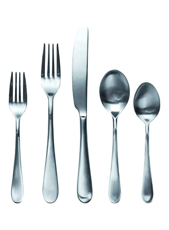 ميبرا مجموعة أدوات طعام مكونة من 5 قطع فضي 9.8x1.3x2.9بوصة - Image 1