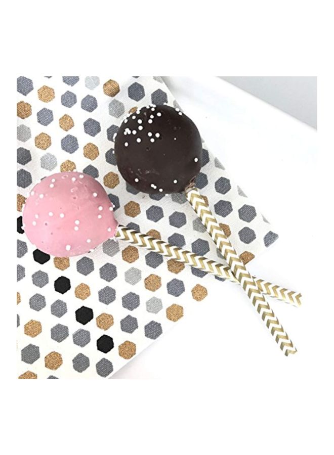 آوتسايد ذا بوكس بيبرز مجموعة ماصات ورقية بنمط مرساة بحرية مكونة من 100 قطعة أبيض/أزرق/بني 7.75x.25بوصة - Image 4