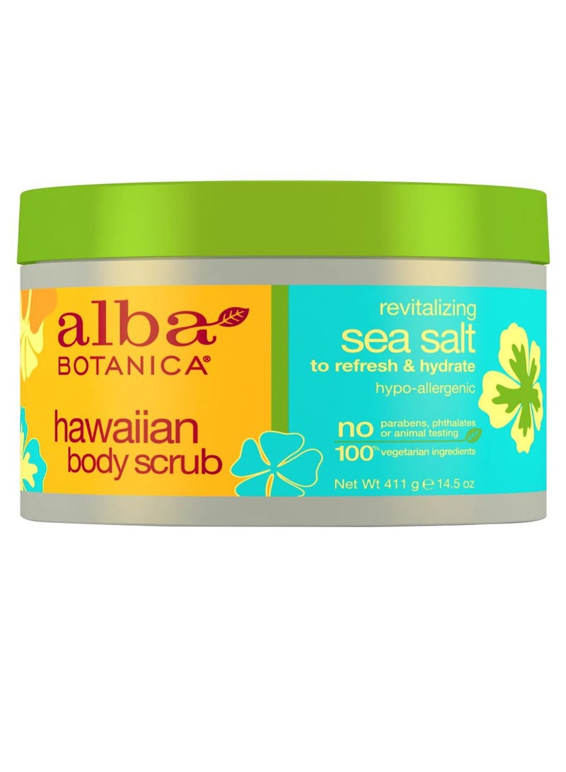 Alba Botanica Revitalizing Sea Salt Hawaiian Body Scrub 411grams 