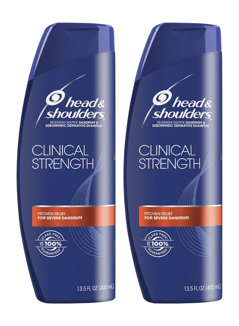 Head & Shoulders 2-Piece Clinical Strength Shampoo Set 2 x 400ml 