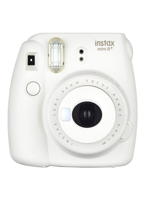 Instax Mini 8 Plus Instant Camera With Self Shot Mirror Vanilla White