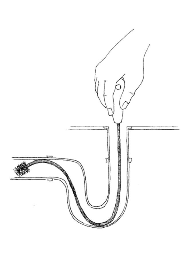 براش تيك فرشاة مرنة لتنظيف الصرف الصحي أسود/ فضي 48بوصة - Image 3