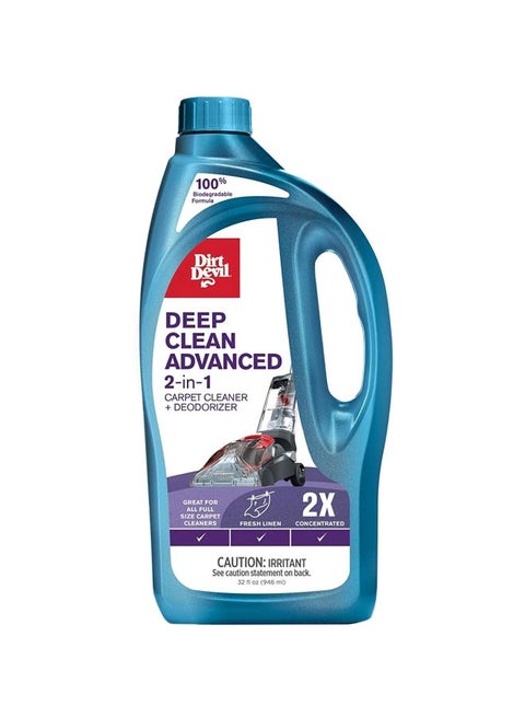 2-In-1 Deep Clean Advance Carpet Cleaner And Deodorizer Clear
