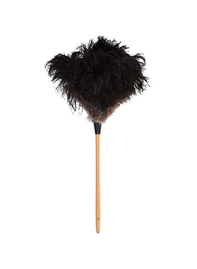 Dusters Killer - Ostrich Feather Duster Black/Beige 16inch - Image 1