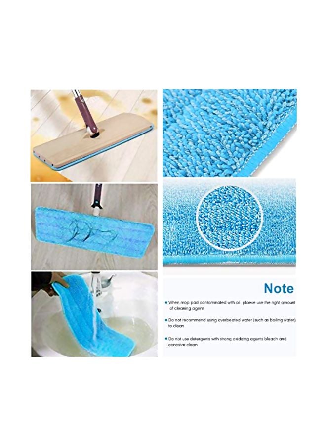 GARYOB 5-Piece Microfiber Spray Mop Replacement Heads Blue 16.5x5.25inch  - Image 5