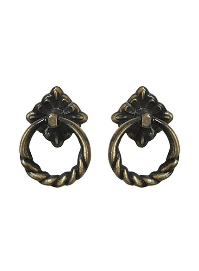 مجموعة مقابض باب من 6 قطع نحاسي عتيق - Image 1