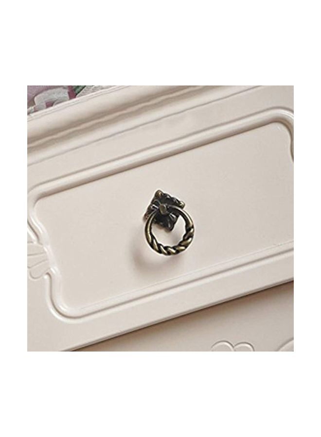 مجموعة مقابض باب من 6 قطع نحاسي عتيق - Image 2