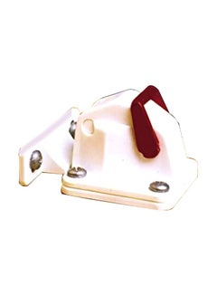Cabinet Security Lock Assembly White/Red/Silver 1x1x1inch