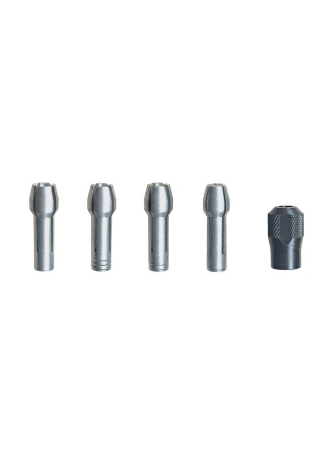 DREMEL 5-Piece Clamping Nut Kit Silver/Black 
