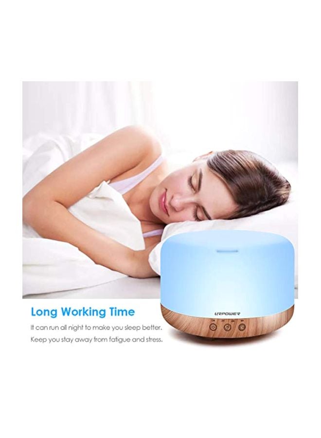 URPOWER Remote Control Essential Oil Diffuser Brown/Blue  - Image 4