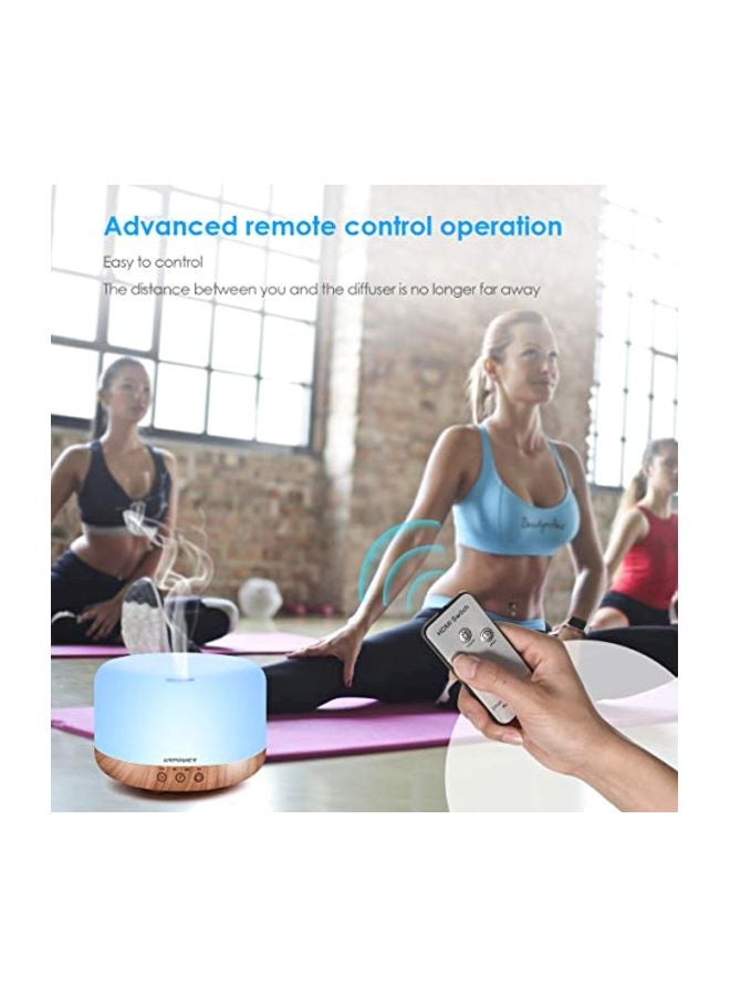 URPOWER Remote Control Essential Oil Diffuser Brown/Blue  - Image 5