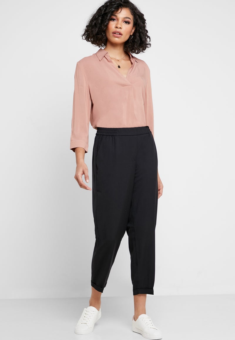 Reserved V-Neck Shirt Brown - Image 4