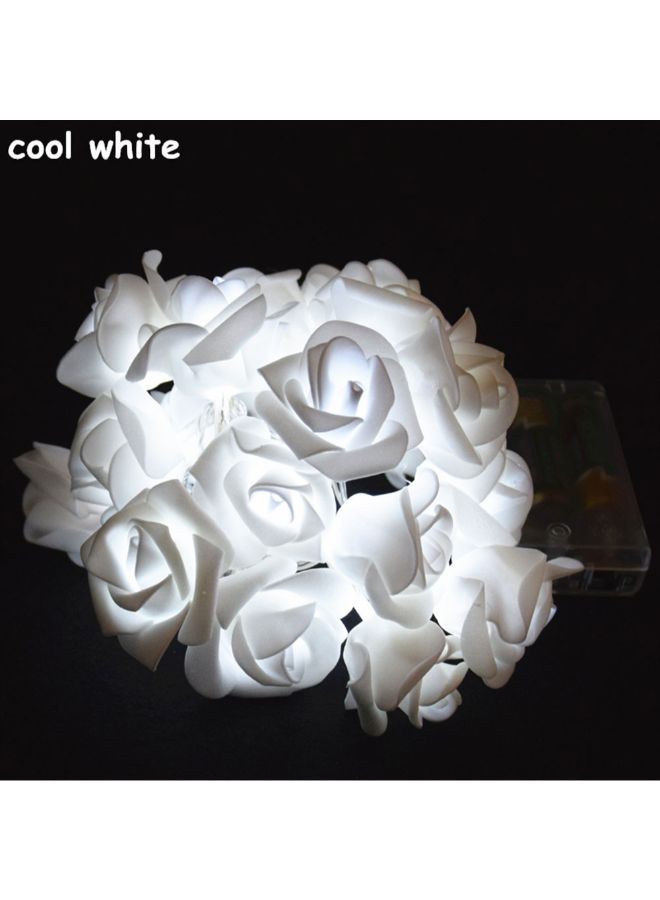 Generic 20-LED Rose Shape Romantic String Light With Battery White 22 x 14 x 4cm  - Image 2