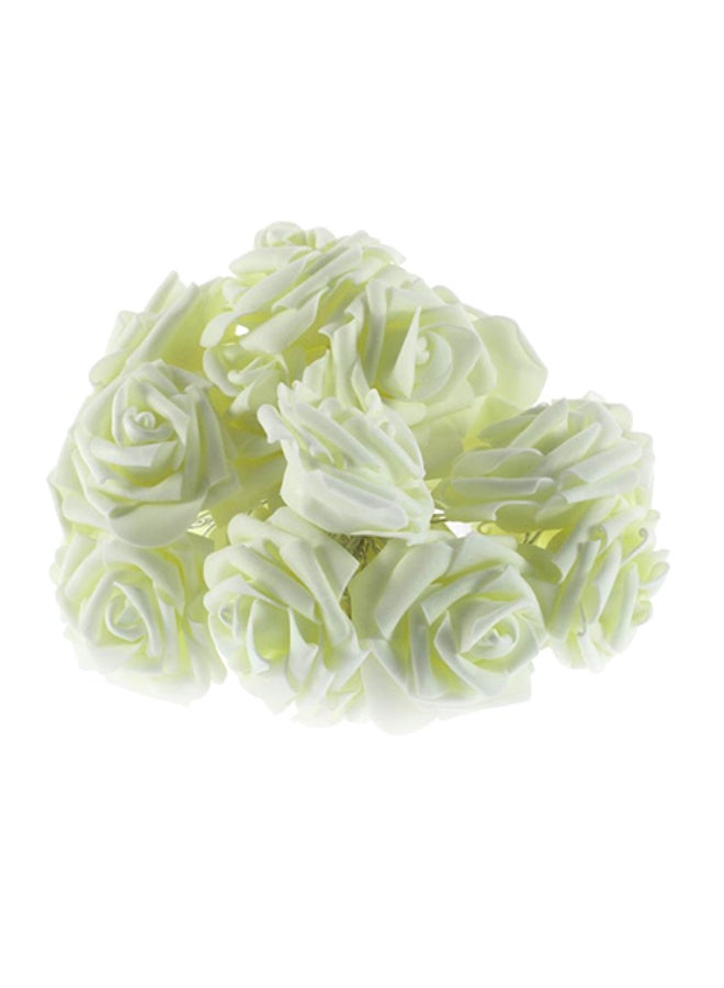 Generic 20-LED Rose Shape Romantic String Light With Battery White 22 x 14 x 4cm  - Image 1