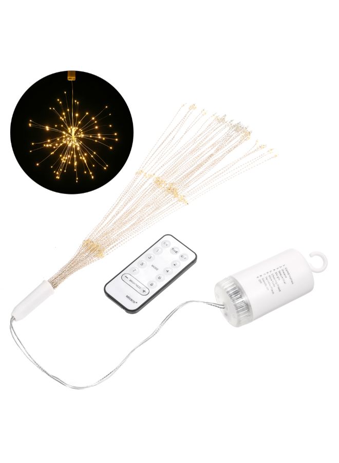 Generic - 150-LED Hanging Starburst Light With Remote Control Yellow 30 x 5 x 6cm - Image 1