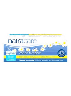 NATRACARE 20-Piece Organic Tampon Set 