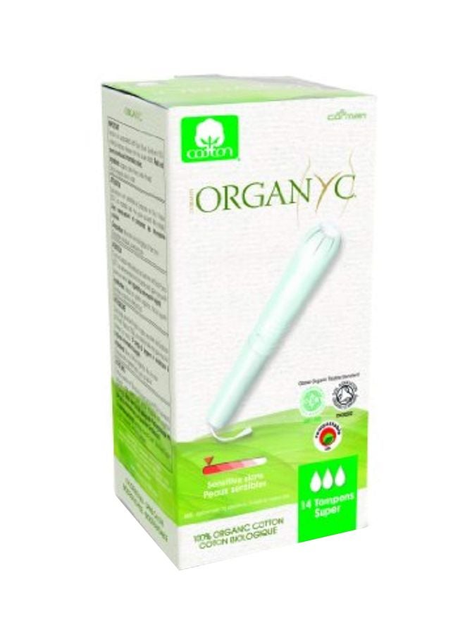 ORGANYC - Pack Of 2 Internal Tampons With Applicator White - Image 1