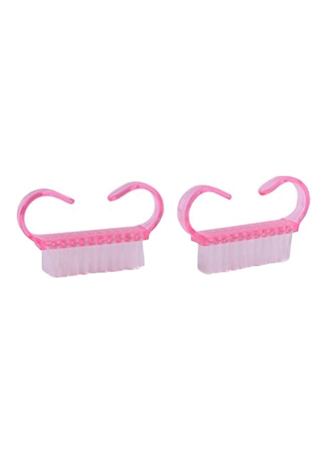 NUOMI 2-Piece Nail Brush Pink - Image 1