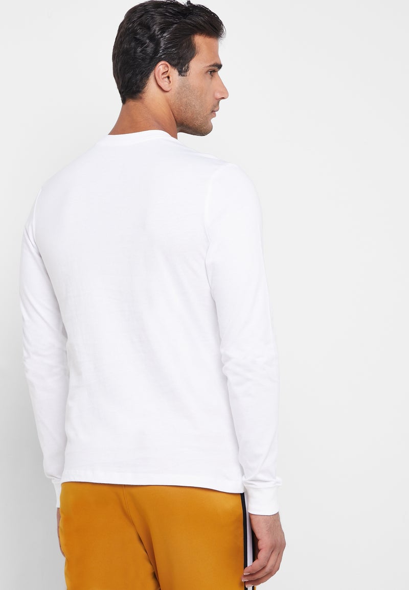 Nike NSW Club Long Sleeves T-Shirt White  - Image 2