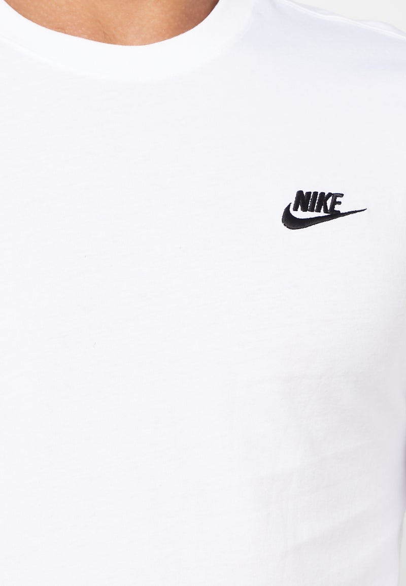 Nike NSW Club Long Sleeves T-Shirt White  - Image 4
