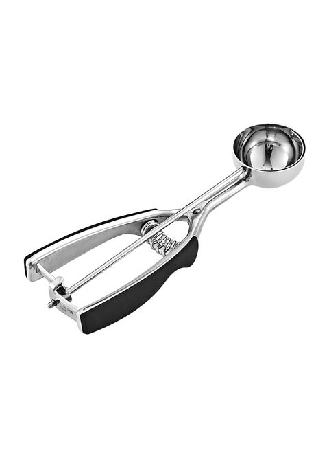 Stainless Steel Ice Cream Scoop With Trigger Release Silver 23.5 x 4 x 7centimeter