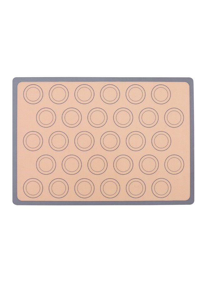 Reusable Silicone Macaron Baking Mat Beige 42 x 1 x 29.5cm - Image 1