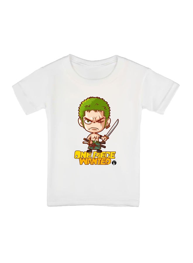 BP The Anime One Piece Printed T-Shirt White - Image 1