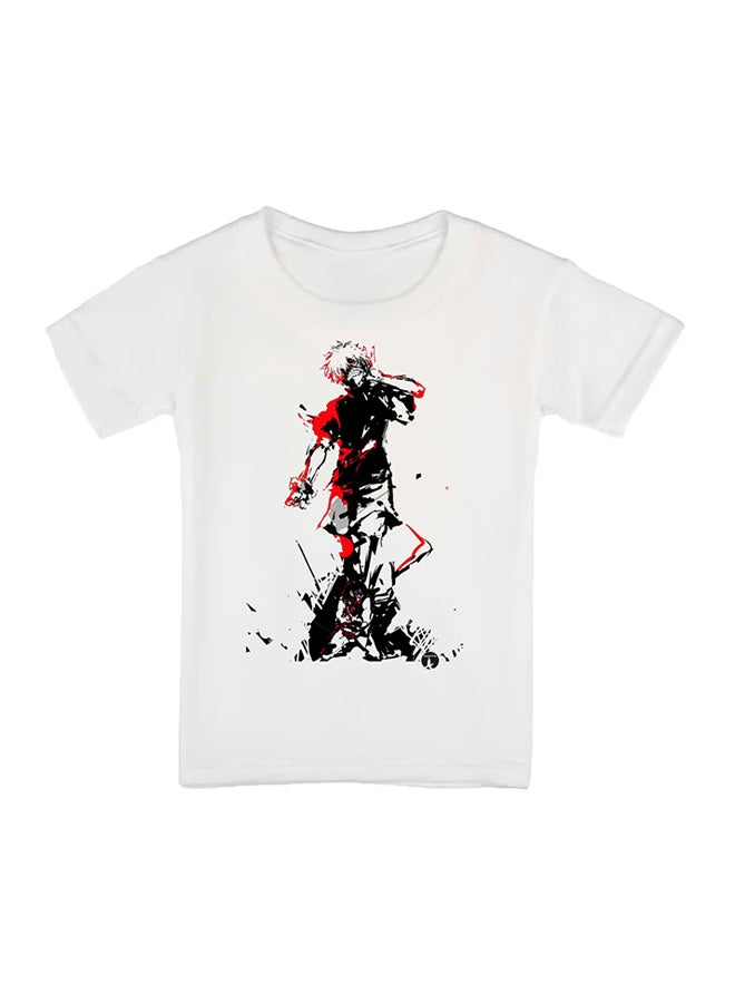 بي بي تيشيرت بطبعة سلسلة الرسوم المتحركة "Tokyo Ghoul" أبيض - Image 1