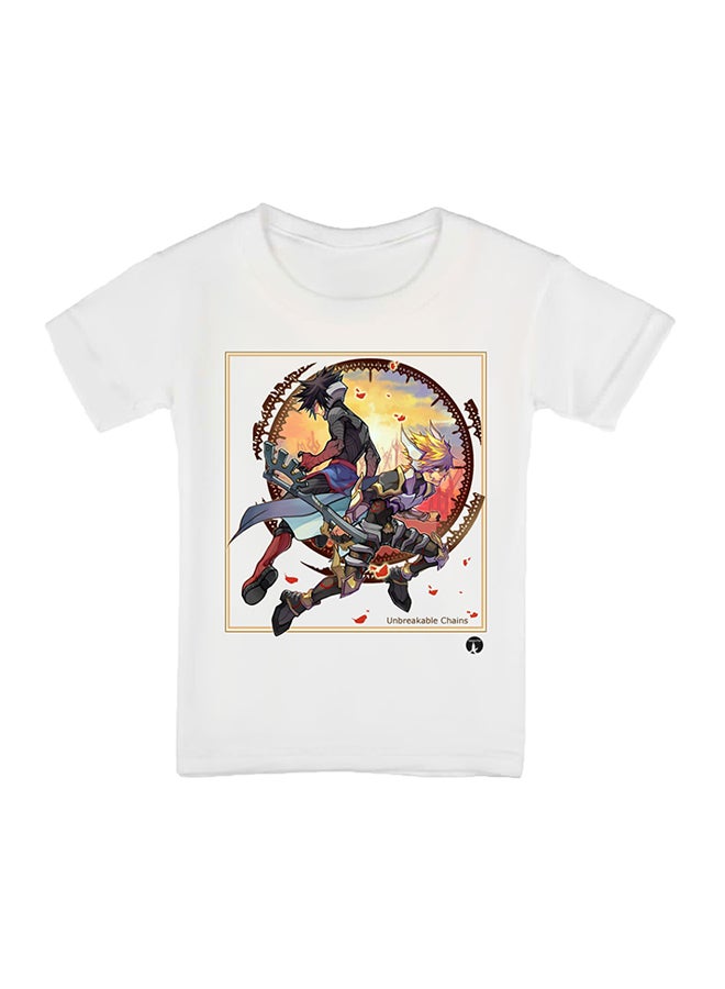 بي بي تيشيرت بتصميم مطبوع للعبة الفيديو "Kingdom Hearts" أبيض - Image 1