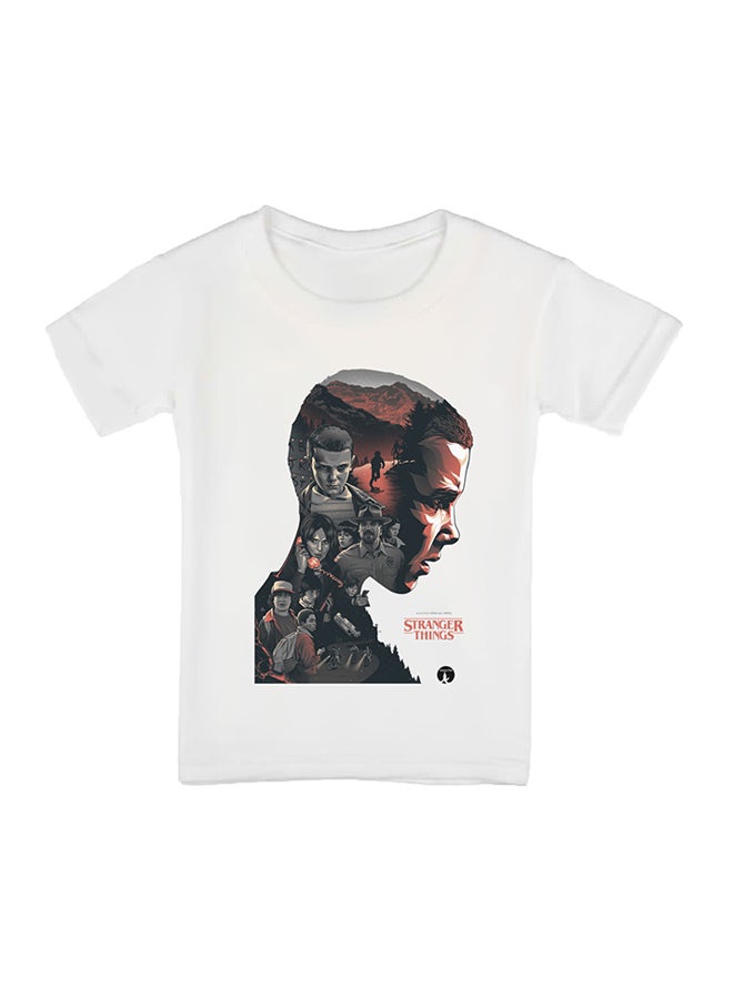 BP The Tv Show Stranger Things Printed T-Shirt White - Image 1