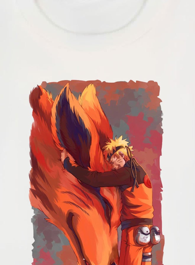 بي بي تيشيرت بطبعة مسلسل الرسوم المتحركة "Naruto" أبيض - Image 3