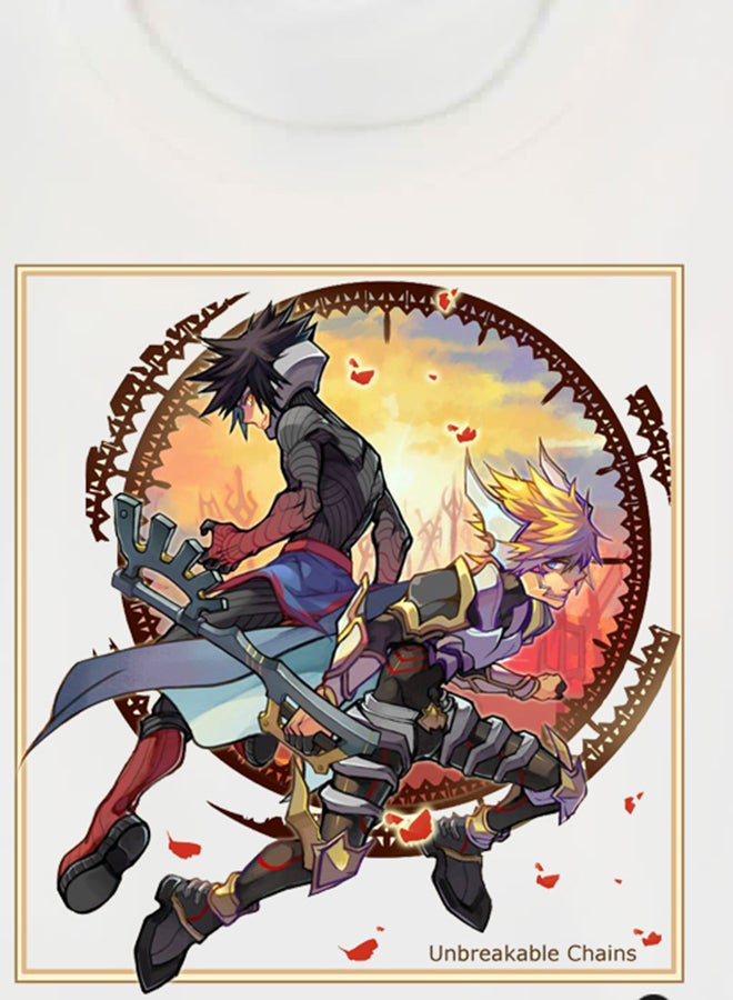 بي بي تيشيرت بتصميم مطبوع للعبة الفيديو "Kingdom Hearts" أبيض - Image 3