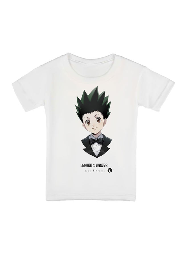 بي بي تيشيرت بطبعة مسلسل الأنمي  Hunter X Hunter أبيض - Image 1