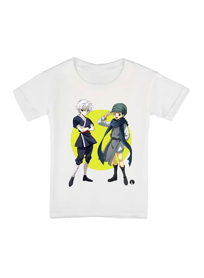 بي بي تيشيرت بطبعة مسلسل الأنمي  Hunter X Hunter أبيض - Image 1