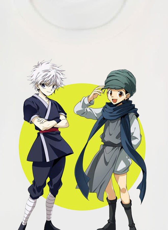 بي بي تيشيرت بطبعة مسلسل الأنمي  Hunter X Hunter أبيض - Image 3