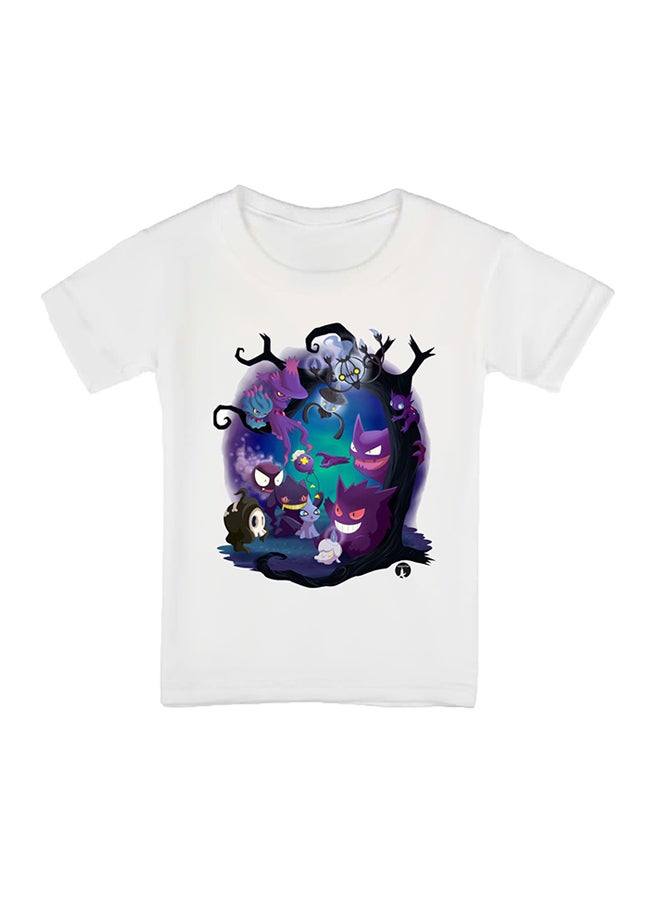 بي بي تيشيرت مطبوع عليه بوكيمون أبيض - Image 1