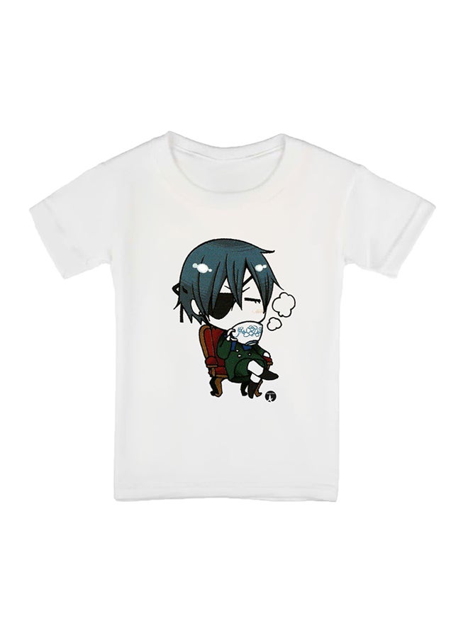 BP - The Anime Black Butler Printed T-Shirt White - Image 1