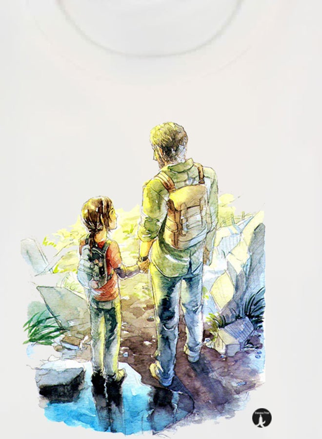 بي بي تيشيرت بطبعة من لعبة الفيديو The Last Of Us أبيض - Image 3