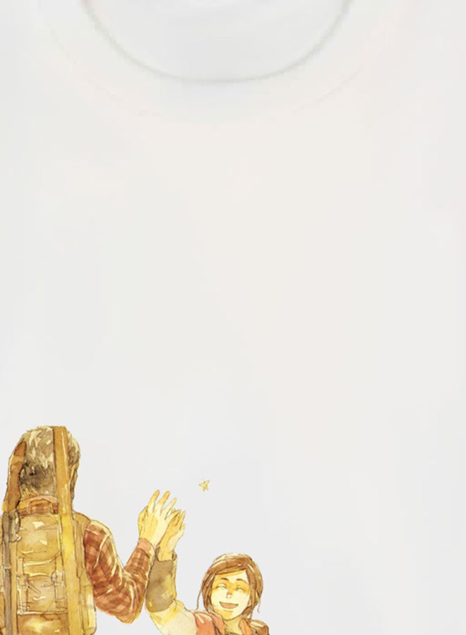 بي بي تيشيرت بطبعة من لعبة الفيديو The Last Of Us أبيض - Image 3