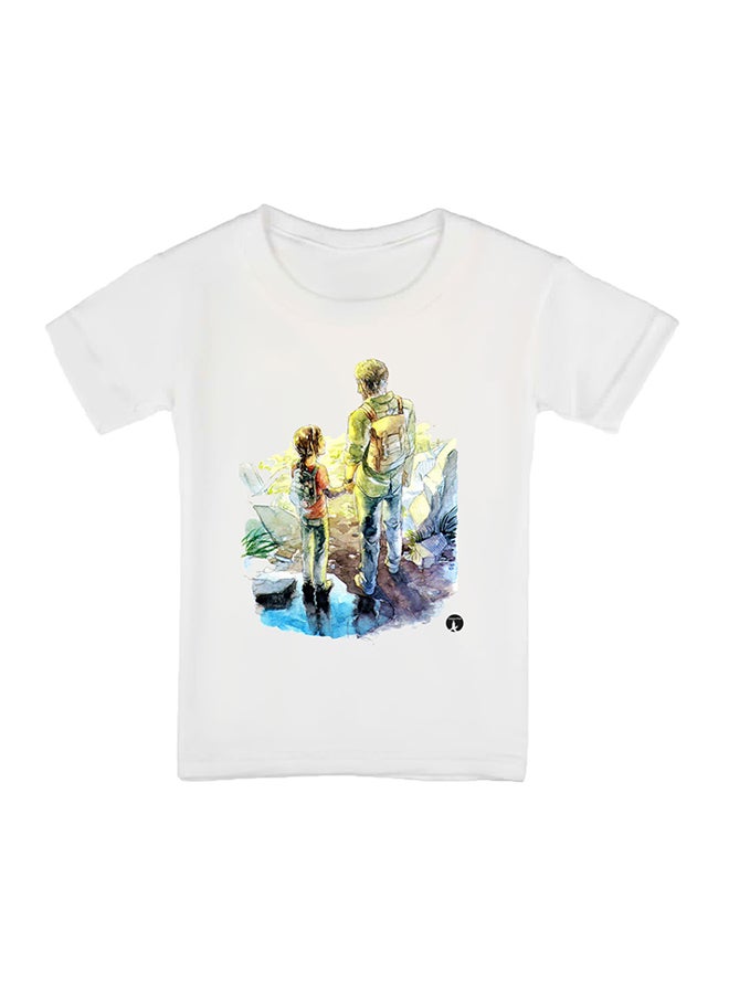 بي بي تيشيرت بطبعة من لعبة الفيديو The Last Of Us أبيض - Image 1