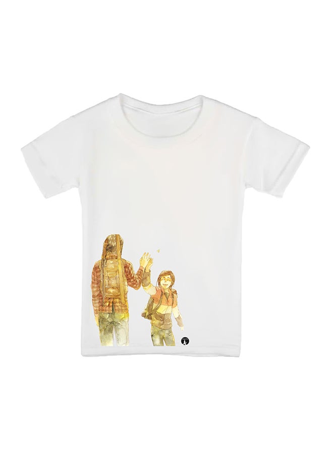 بي بي تيشيرت بطبعة من لعبة الفيديو The Last Of Us أبيض - Image 1