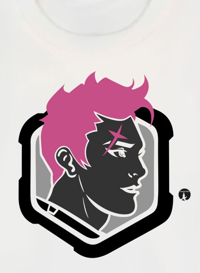 بي بي تيشيرت بطبعة من لعبة الفيديو Overwatch أبيض - Image 3