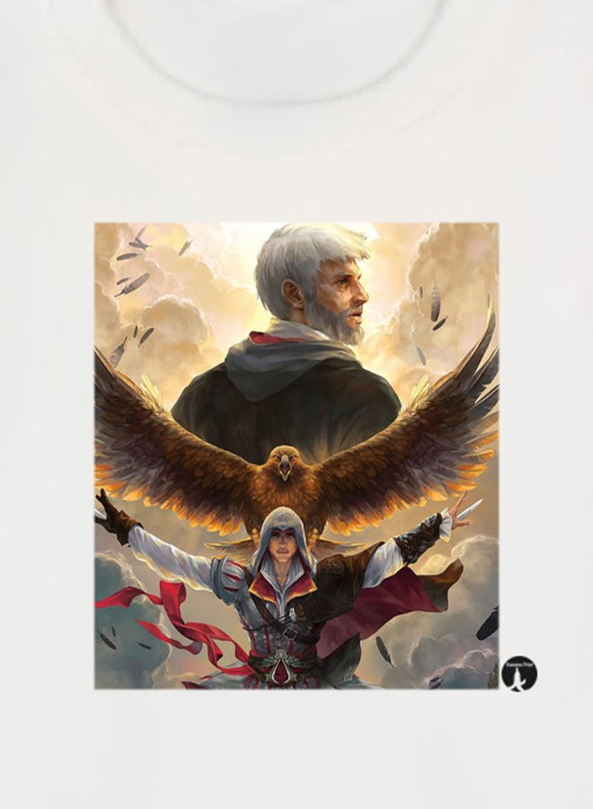 بي بي تيشيرت بطبعة من لعبة الفيديو Assassin's Creed أبيض - Image 3