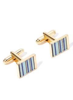 Striped Square Design Cufflinks - v1574490651/N29141898A_1