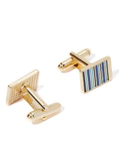 Striped Square Design Cufflinks - v1574490652/N29141898A_2